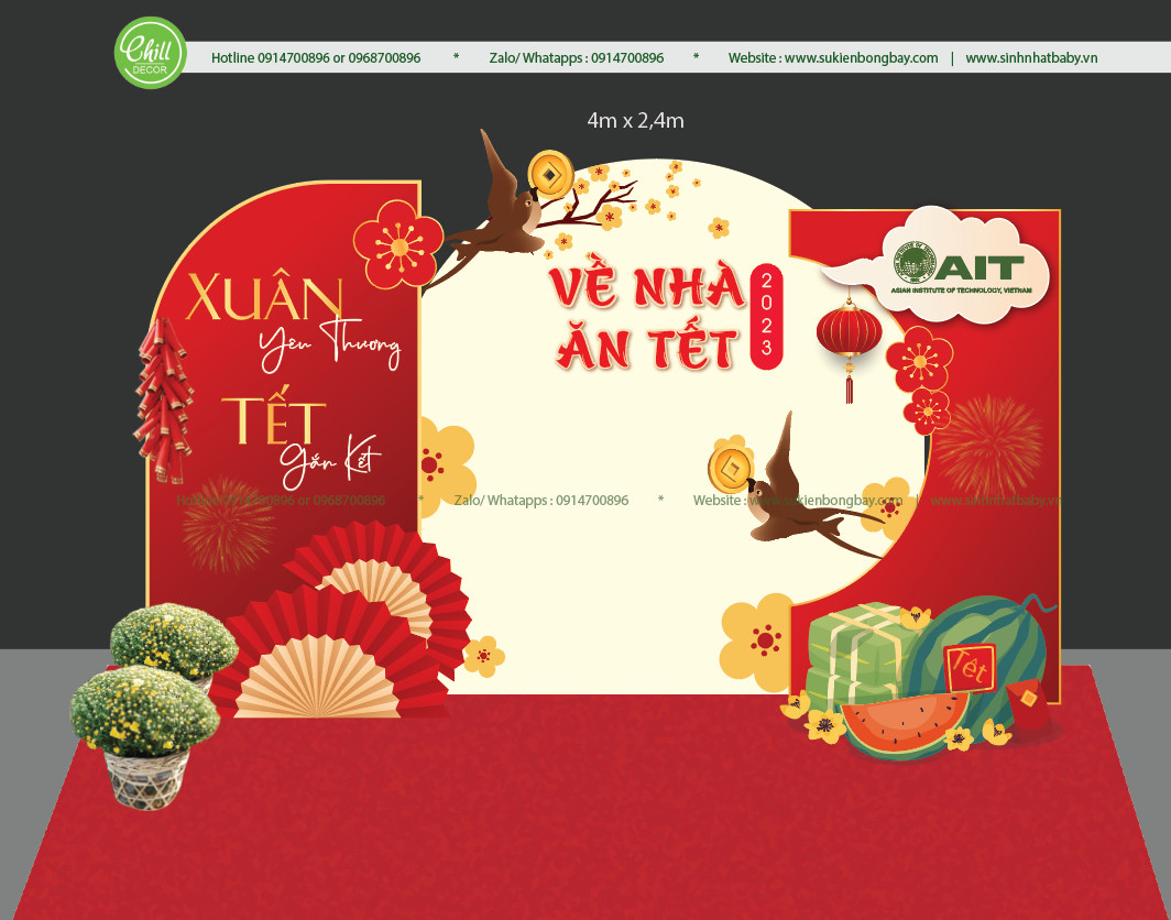 Dịch vụ trang trí Tết ở Phương Mai
