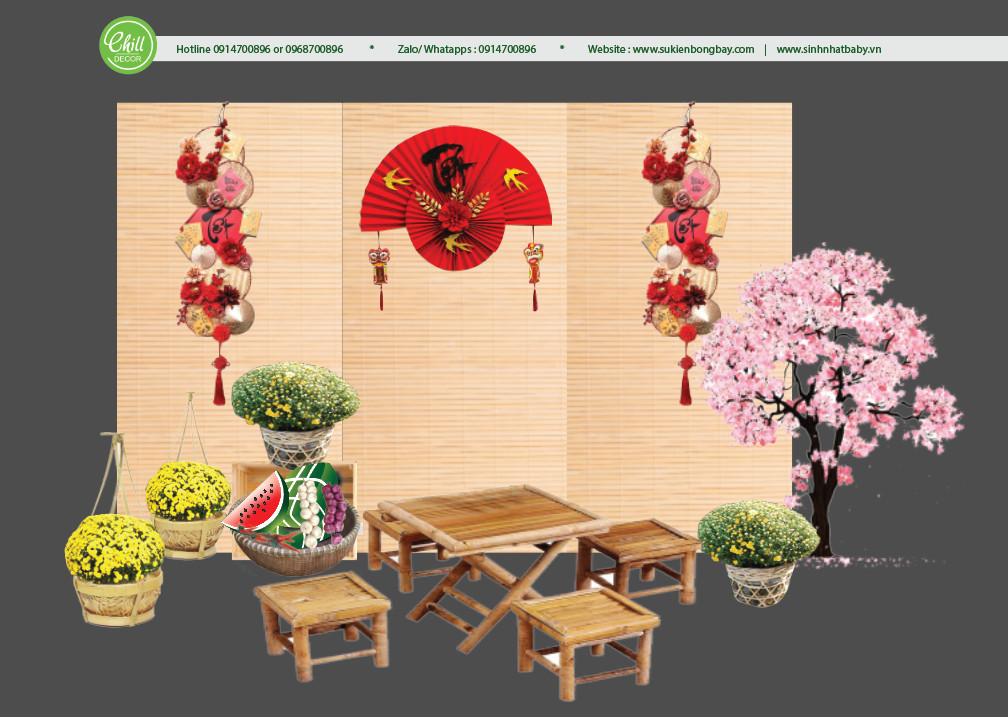 Dịch vụ trang trí Tết ở Nguyễn Trung Trực